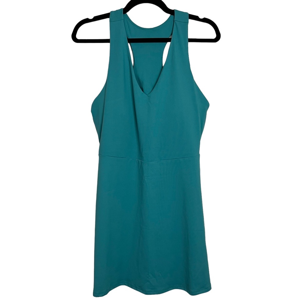 Fabletics On The Go Tennis Dark Teal Athleisure Dress Size L women